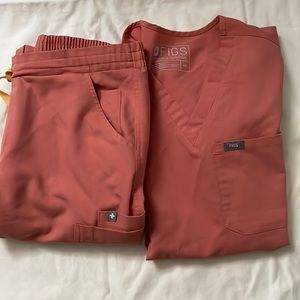 Figs Scrub Set -pink